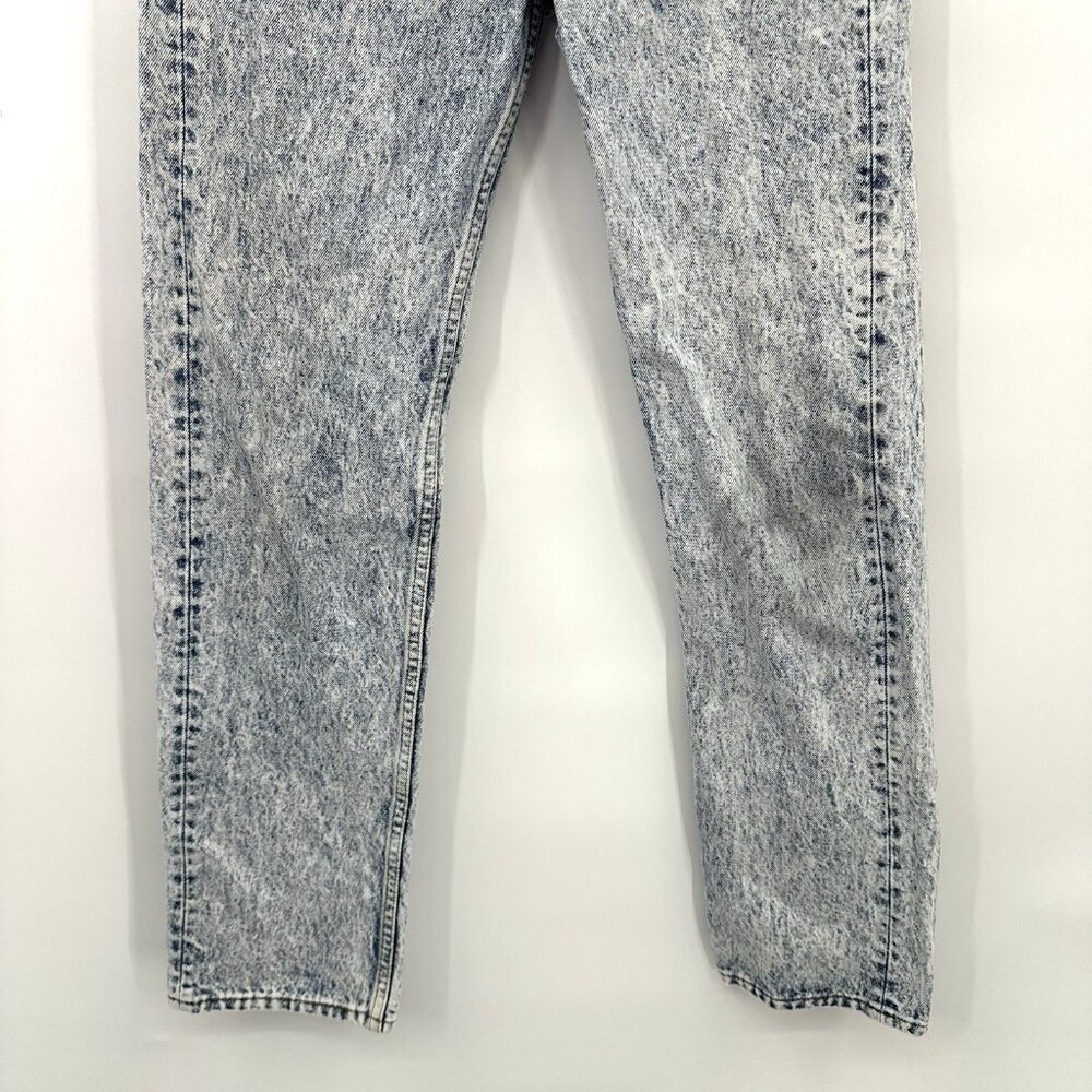 LEVIS 501 jeans acid wash blue 25W 31L US 2 4 vintage 80s 90s high rise straight - Picture 6 of 14